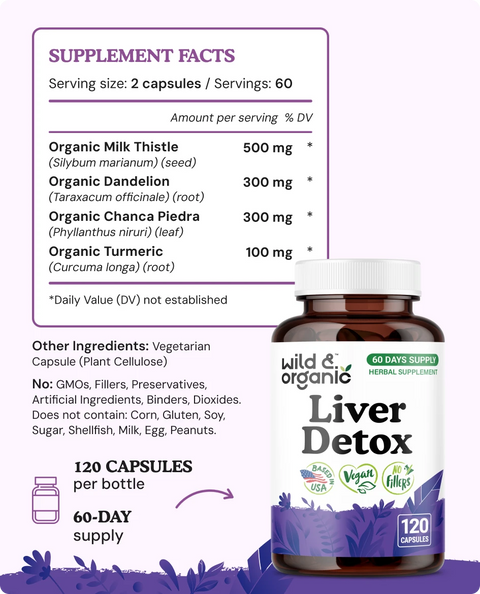 Liver Detox Capsules - 120 Count