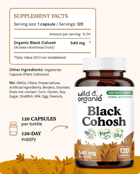 Black Cohosh Capsules - 120 Count
