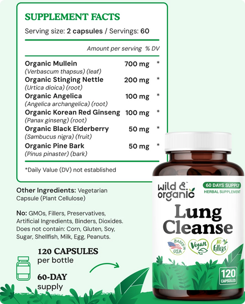 Lung Cleanse Capsules - 120 Count