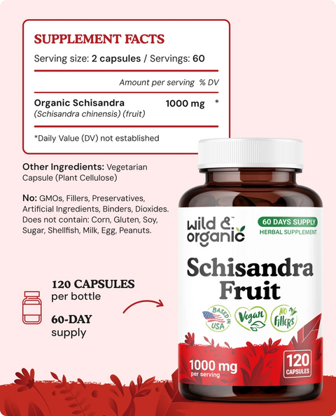 Schisandra Capsules - 120 Count