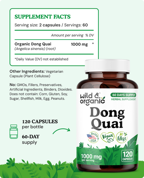 Dong Quai Capsules - 120 Count