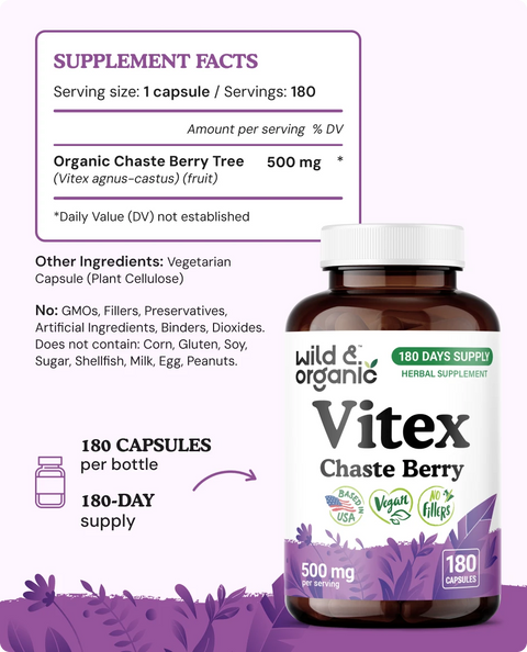 Vitex Capsules - 180 Count