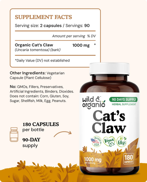 Cat’s Claw Capsules - 180 Count