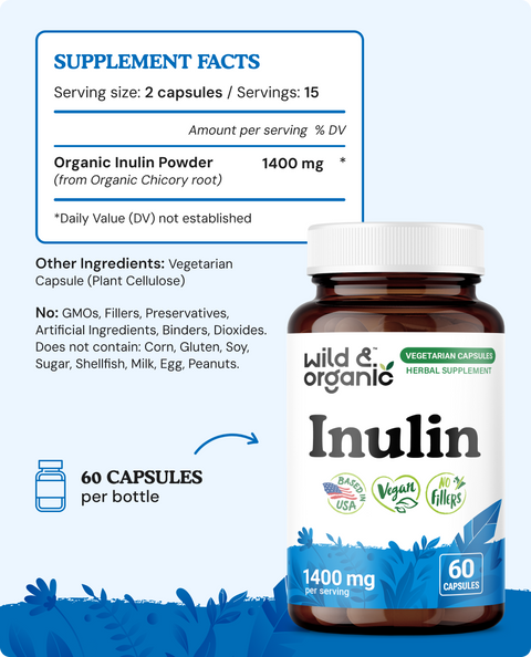 Inulin Capsules - 60 Count