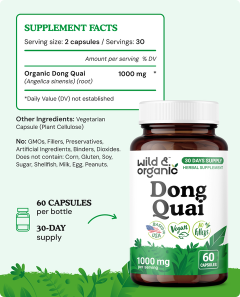 Dong Quai Capsules - 60 Count