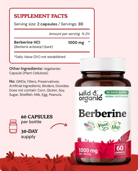 Berberine Capsules - 60 Count
