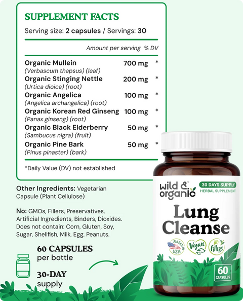 Lung Cleanse Capsules - 60 Count