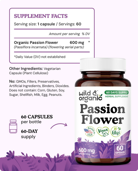 Passion Flower Capsules - 60 Count