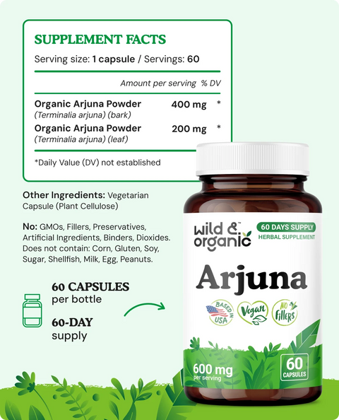 Arjuna Capsules - 60 Count