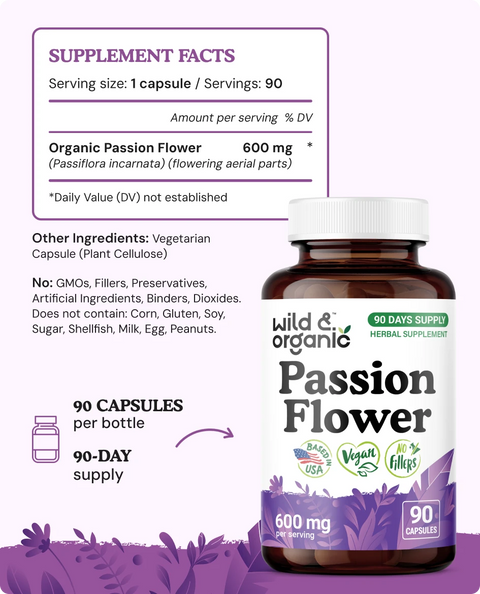 Passion Flower Capsules - 90 Count