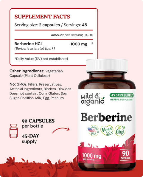 Berberine Capsules - 90 Count
