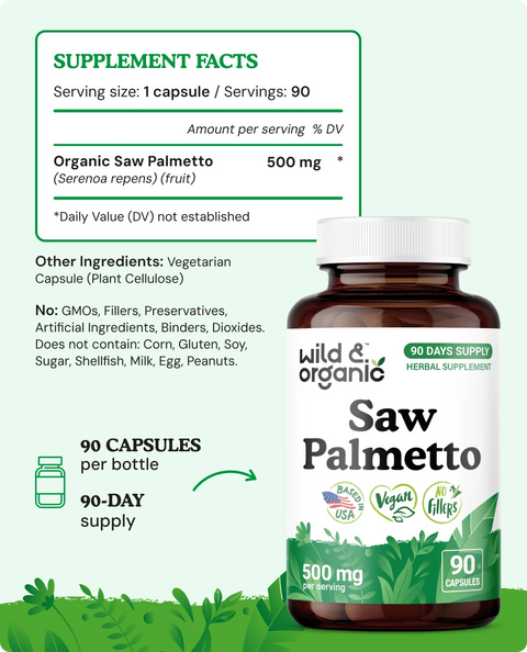 Saw Palmetto Capsules - 90 Count