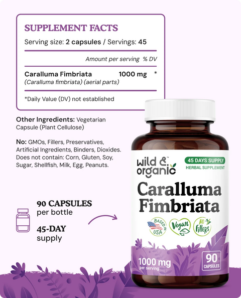 Caralluma Fimbriata Capsules - 90 Count