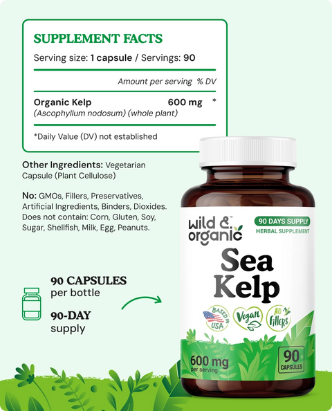 Sea Kelp Capsules - 90 Count
