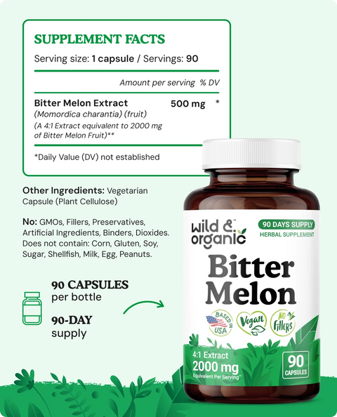 Bitter Melon Capsules - 90 Count