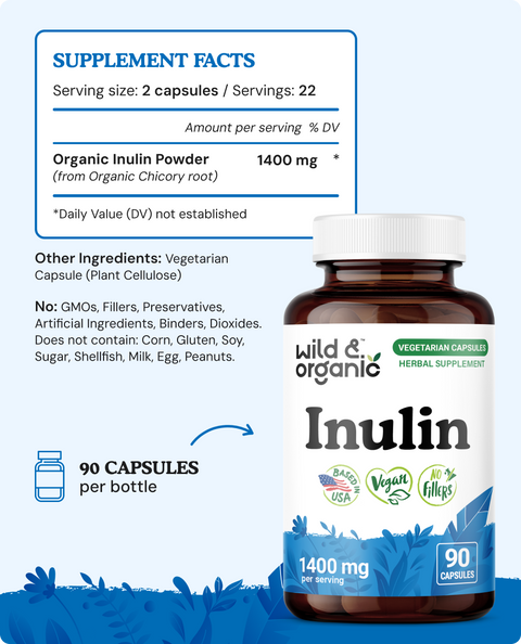 Inulin Capsules - 90 Count