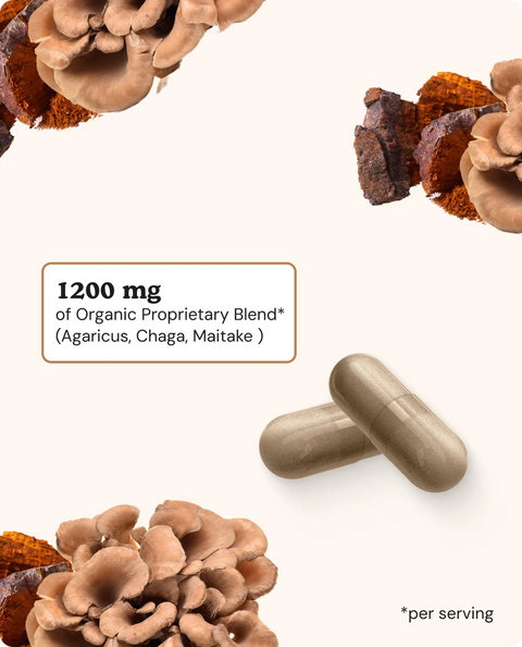 Immune Mushrooms Capsules - 60 Count