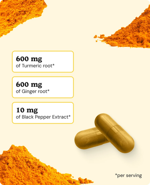 Turmeric & Ginger Capsules - 120 Count