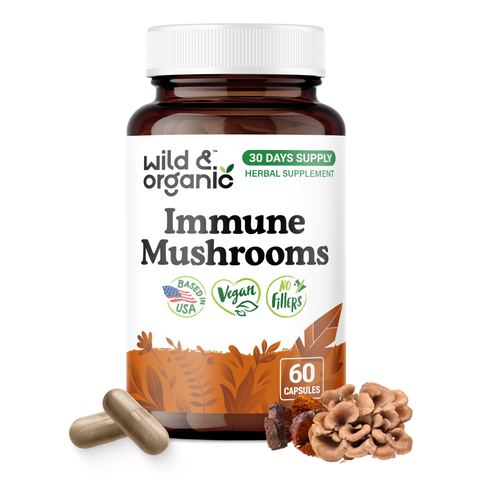 Immune Mushrooms Capsules - 60 Count