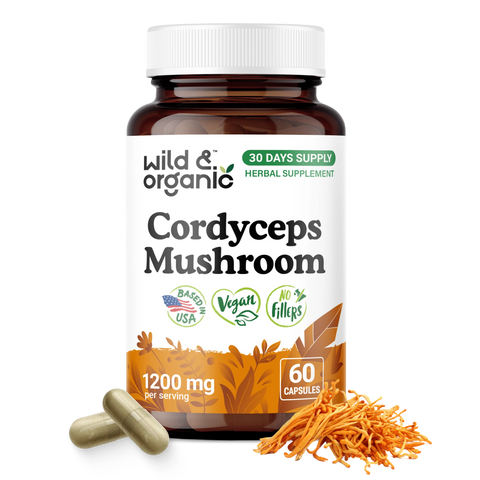 Cordyceps Mushroom Capsules - 60 Count
