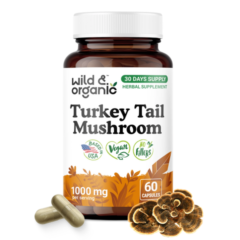 Turkey Tail Mushroom Capsules - 60 Count