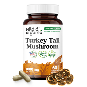 Turkey Tail Mushroom Capsules - 60 Count