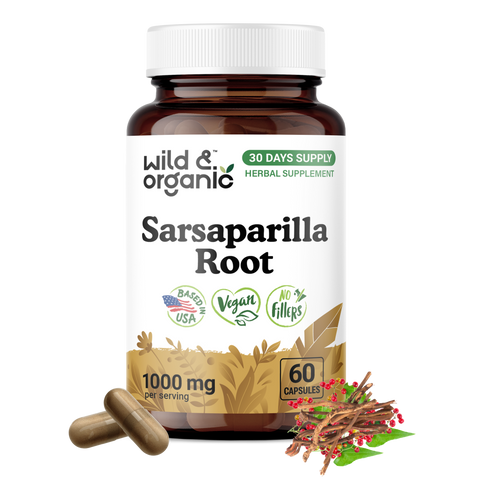 Sarsaparilla Root Capsules - 60 Count