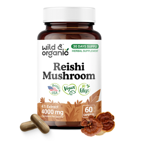 Reishi Mushroom Capsules - 60 Count