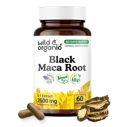 Black Maca Root Capsules - 60 Count