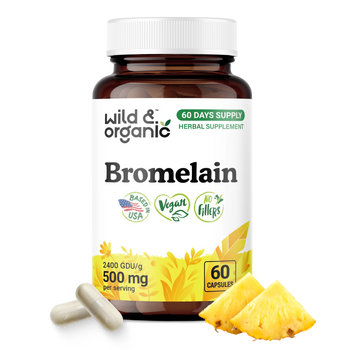 Bromelain Capsules - 60 Count