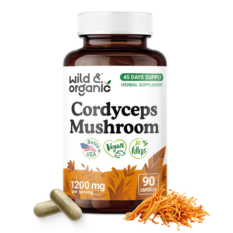 Cordyceps Mushroom Capsules - 90 Count