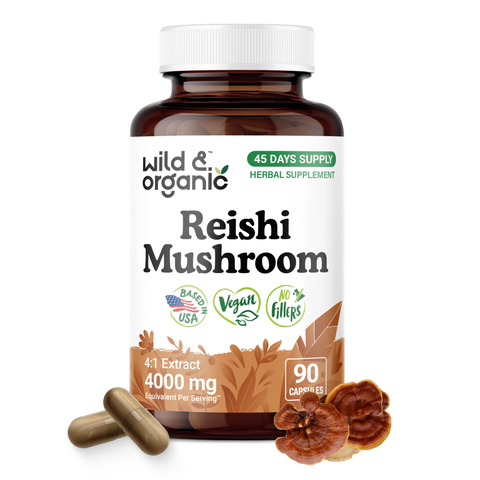Reishi Mushroom Capsules - 90 Count