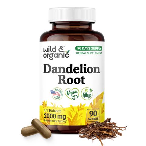 Dandelion Root Capsules - 90 Count