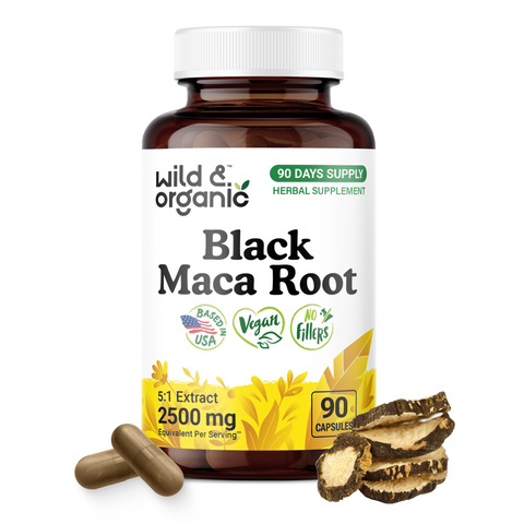 Black Maca Root Capsules - 90 Count