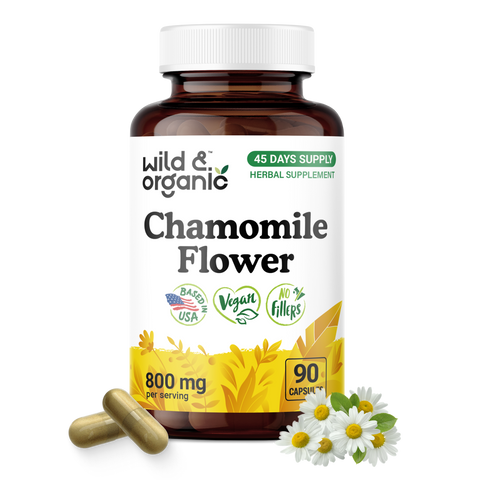 Chamomile Flower Capsules - 90 Count