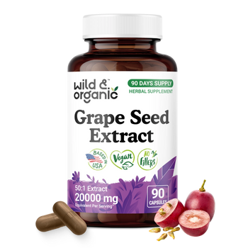 Grape Seed Extract Capsules - 90 Count