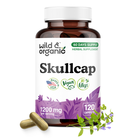Skullcap Herb Capsules - 120 Count
