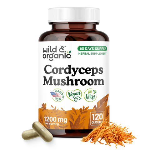 Cordyceps Mushroom Capsules - 120 Count