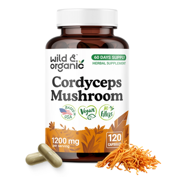 Cordyceps Mushroom Capsules - 120 Count