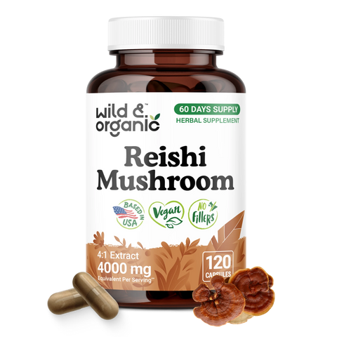 Reishi Mushroom Capsules - 120 Count