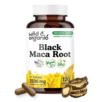Black Maca Root Capsules - 120 Count