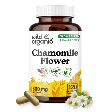 Chamomile Flower Capsules - 120 Count