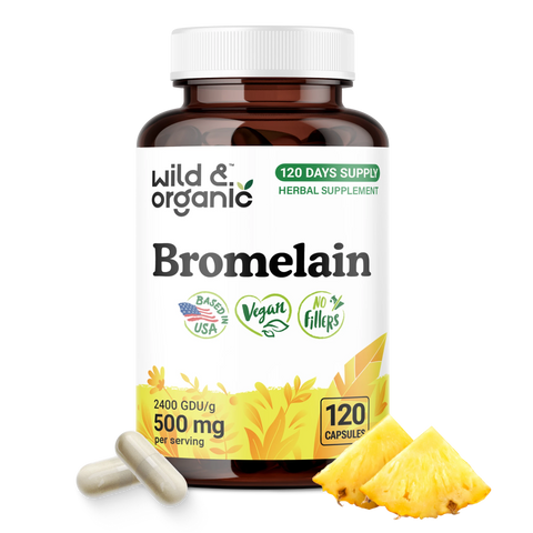 Bromelain Capsules - 120 Count