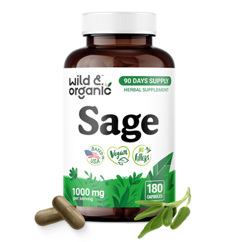 Sage Capsules - 180 Count