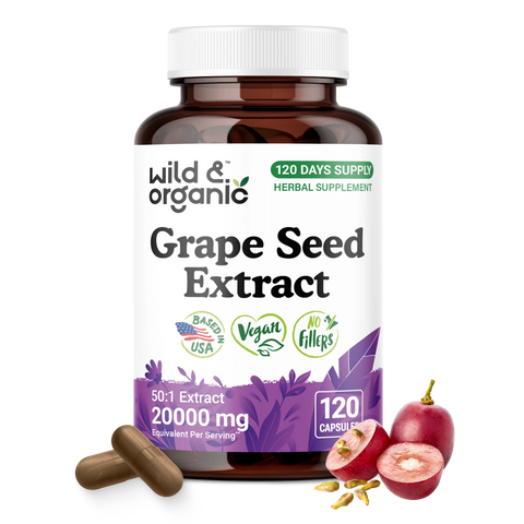 Grape Seed Extract Capsules - 120 Count