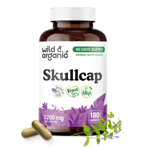 Skullcap Herb Capsules - 180 Count