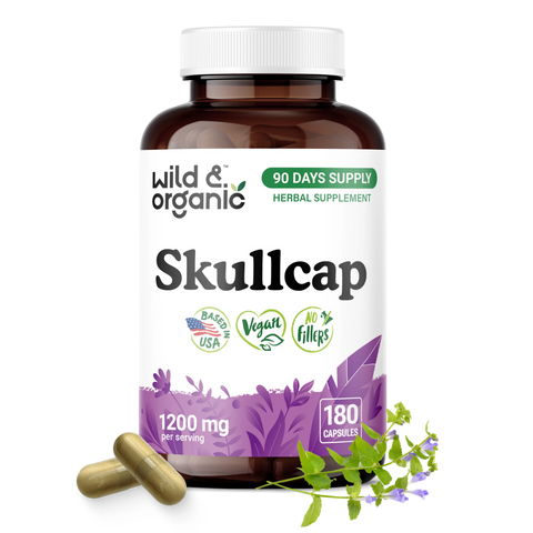Skullcap Herb Capsules - 180 Count