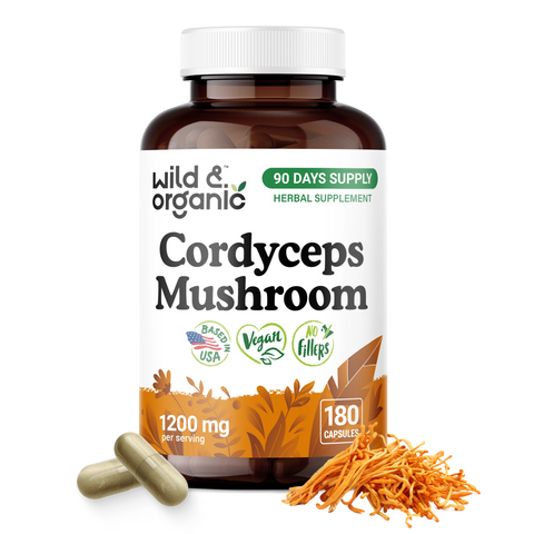 Cordyceps Mushroom Capsules - 180 Count
