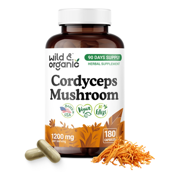 Cordyceps Mushroom Capsules - 180 Count