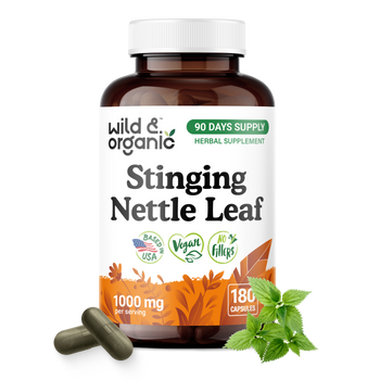 Stinging Nettle Leaf Capsules - 180 Count